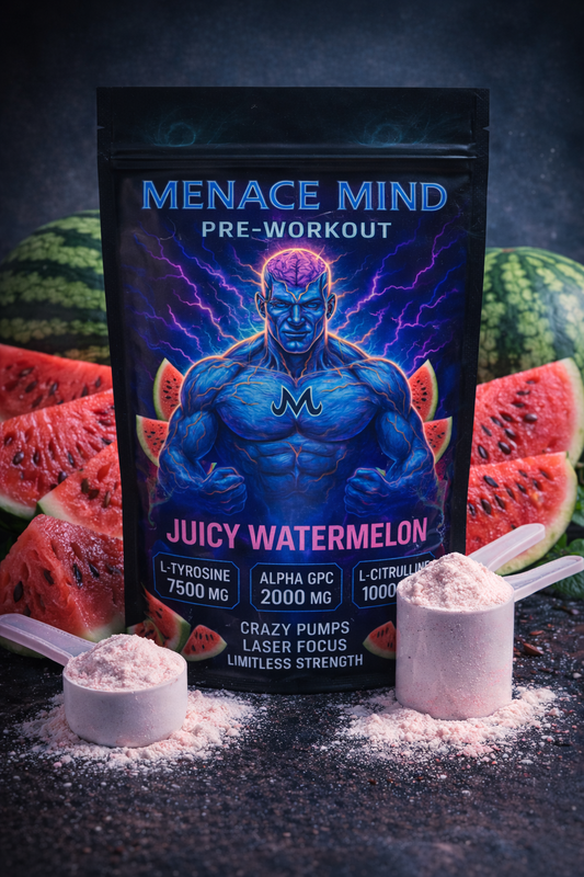 Pre-Workout – Juicy Watermelon - 760gram - MENACE MIND™