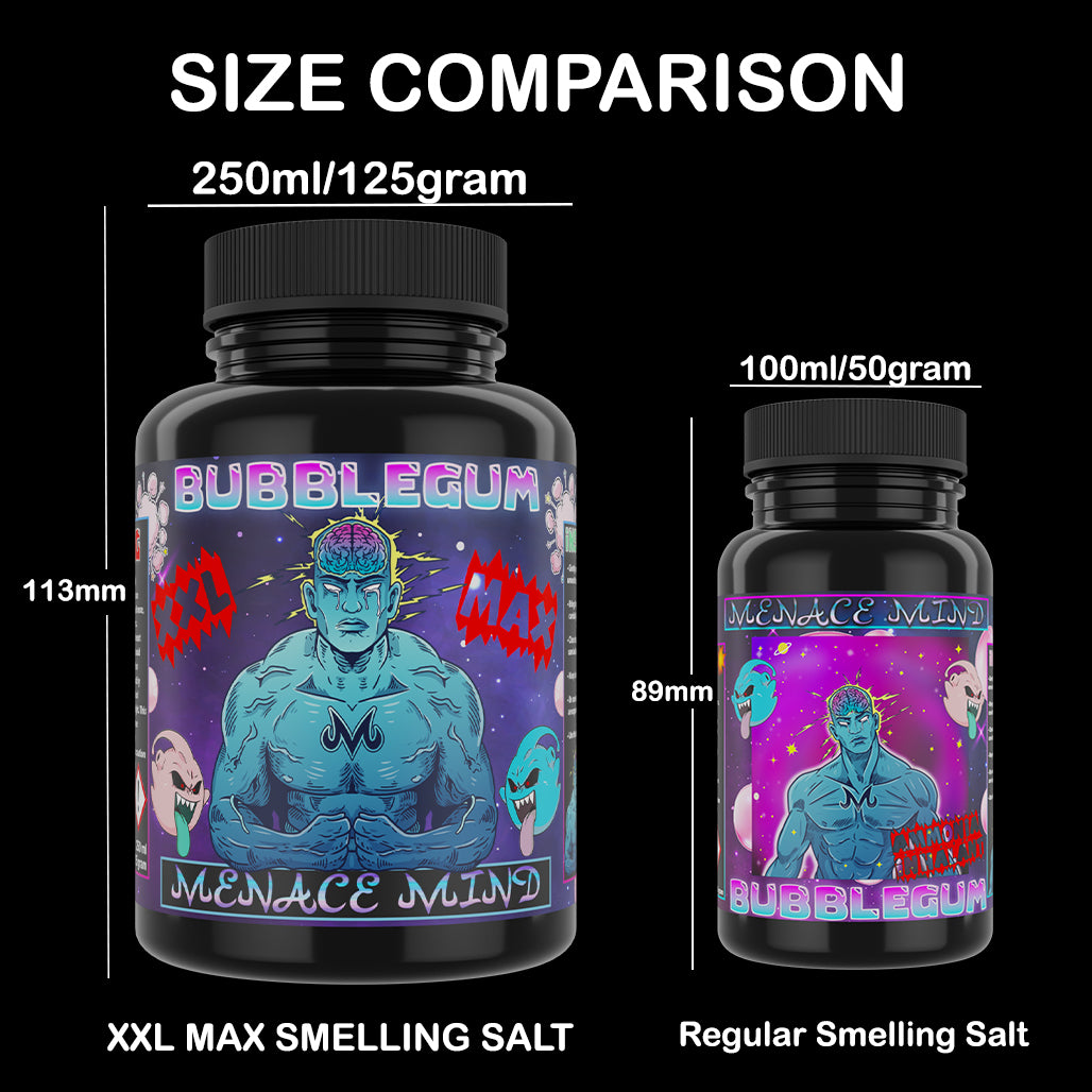 Bubblegum MAX XXL - Smelling Salt - 250ml - Amonnia Inhalant - Menace Mind®