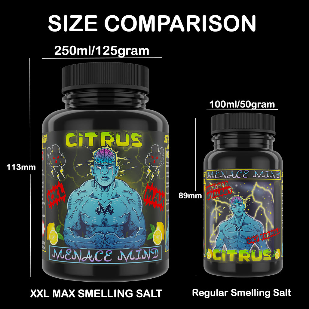 Citrus - Smelling Salt - 100ml - Ammonia Inhalant - Menace Mind®