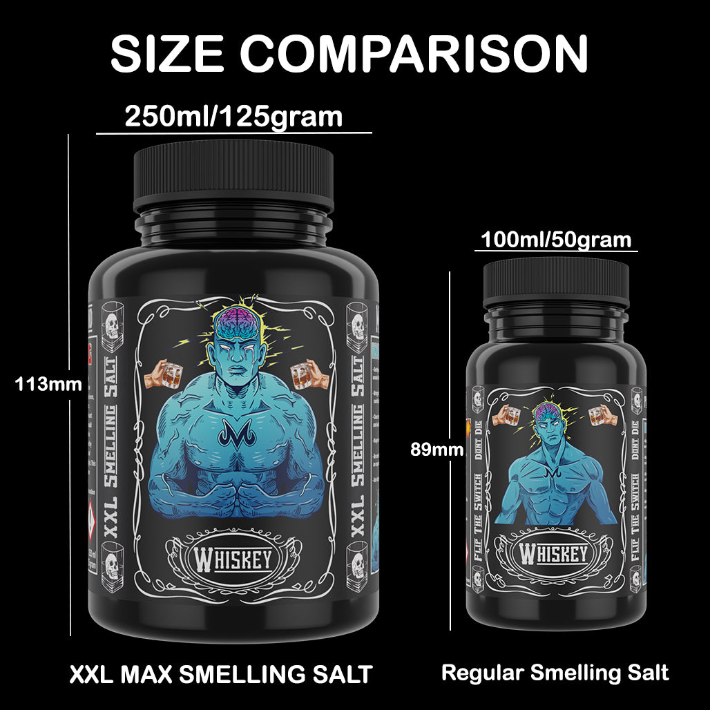 Whiskey MAX XXL - Smelling Salt - 250ml - Ammonia Inhalant - Menace Mind®